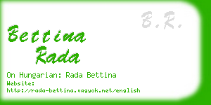 bettina rada business card